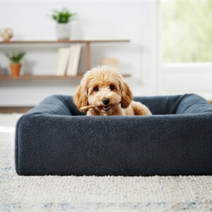 BIA BED FLEECE HOES HONDENMAND GRIJS BIA-6 100X80X15 CM
