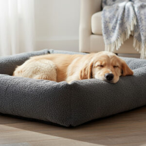 BIA BED FLEECE HOES HONDENMAND GRIJS BIA-7 120X100X15 CM
