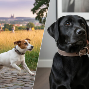 SAZZZ HALSBAND HOND NOMAD VINTAGE LEER BRUIN 42-50X3 CM