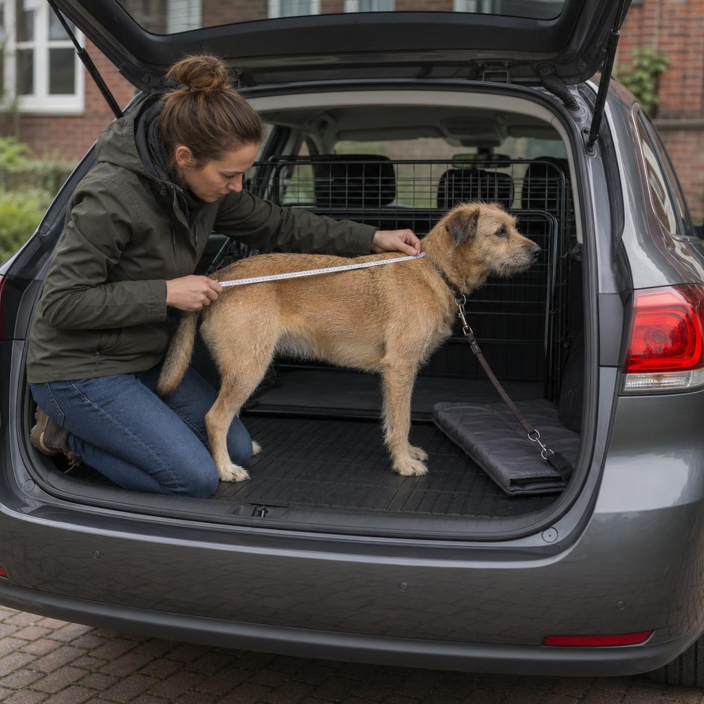Hond opmeten voor autobench