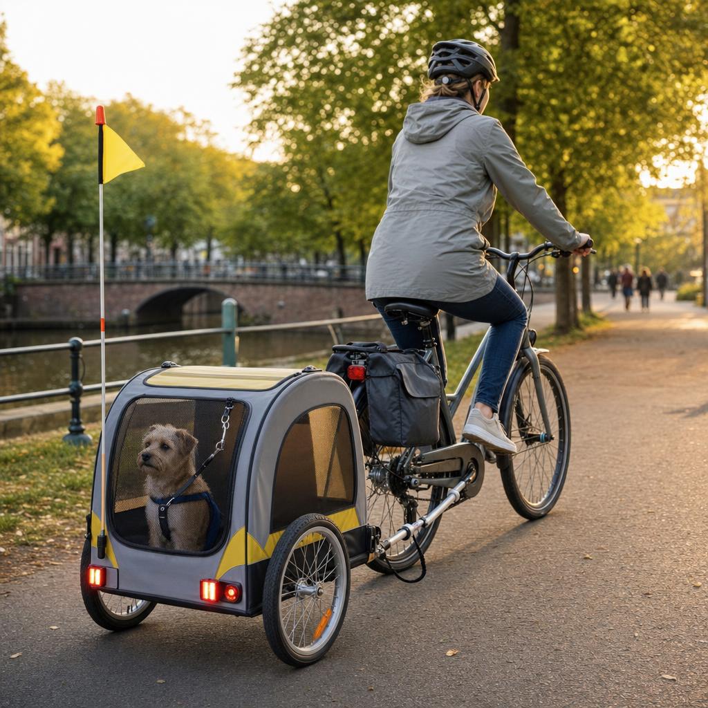 Hondenfietskar veiligheid