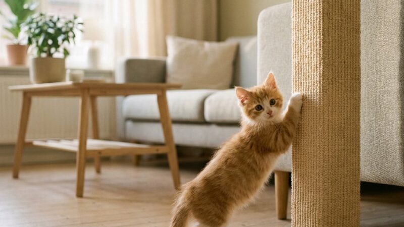 Vanaf welke leeftijd heeft een kat een krabpaal nodig?
