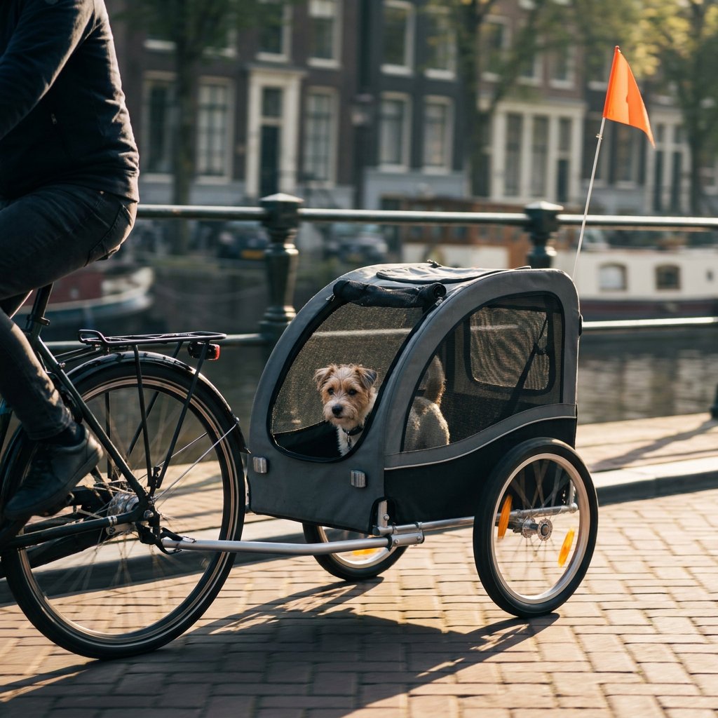 Wat is een hondenfietskar?