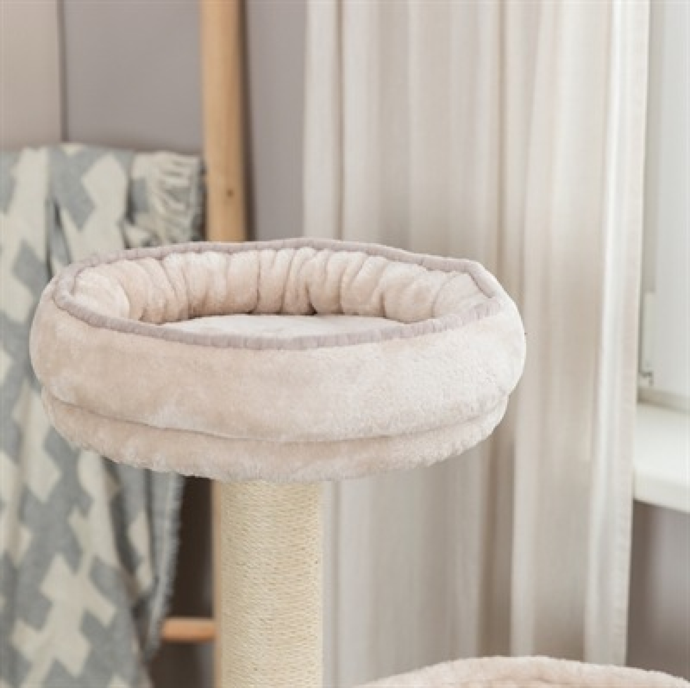 TRIXIE KRABPAAL LIVIA LICHTGRIJS / ZAND 65X38X114 CM - Afbeelding 7