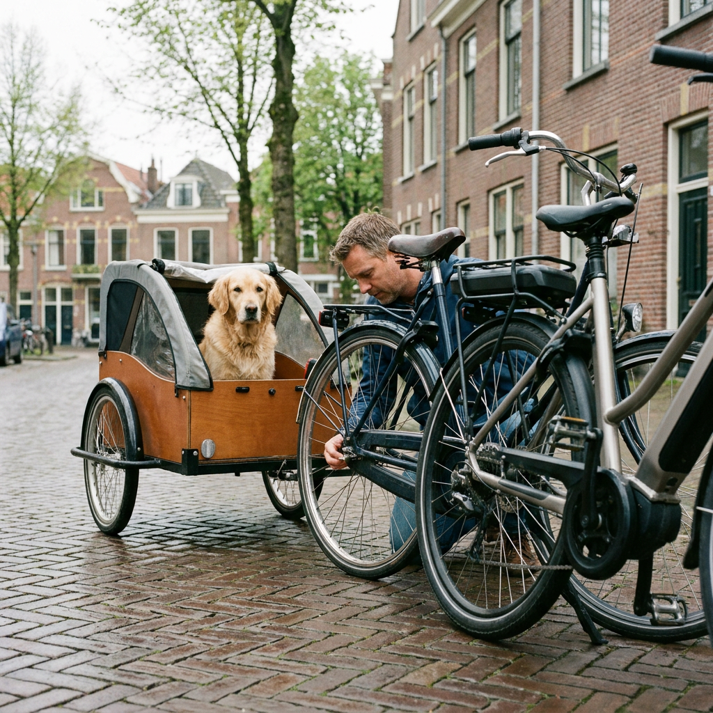 Past een hondenfietskar op elke fiets?