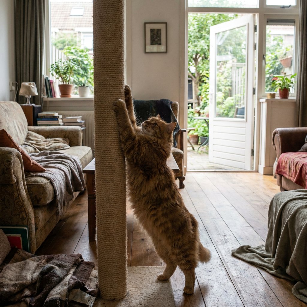 Heeft een buitenkat een krabpaal nodig?