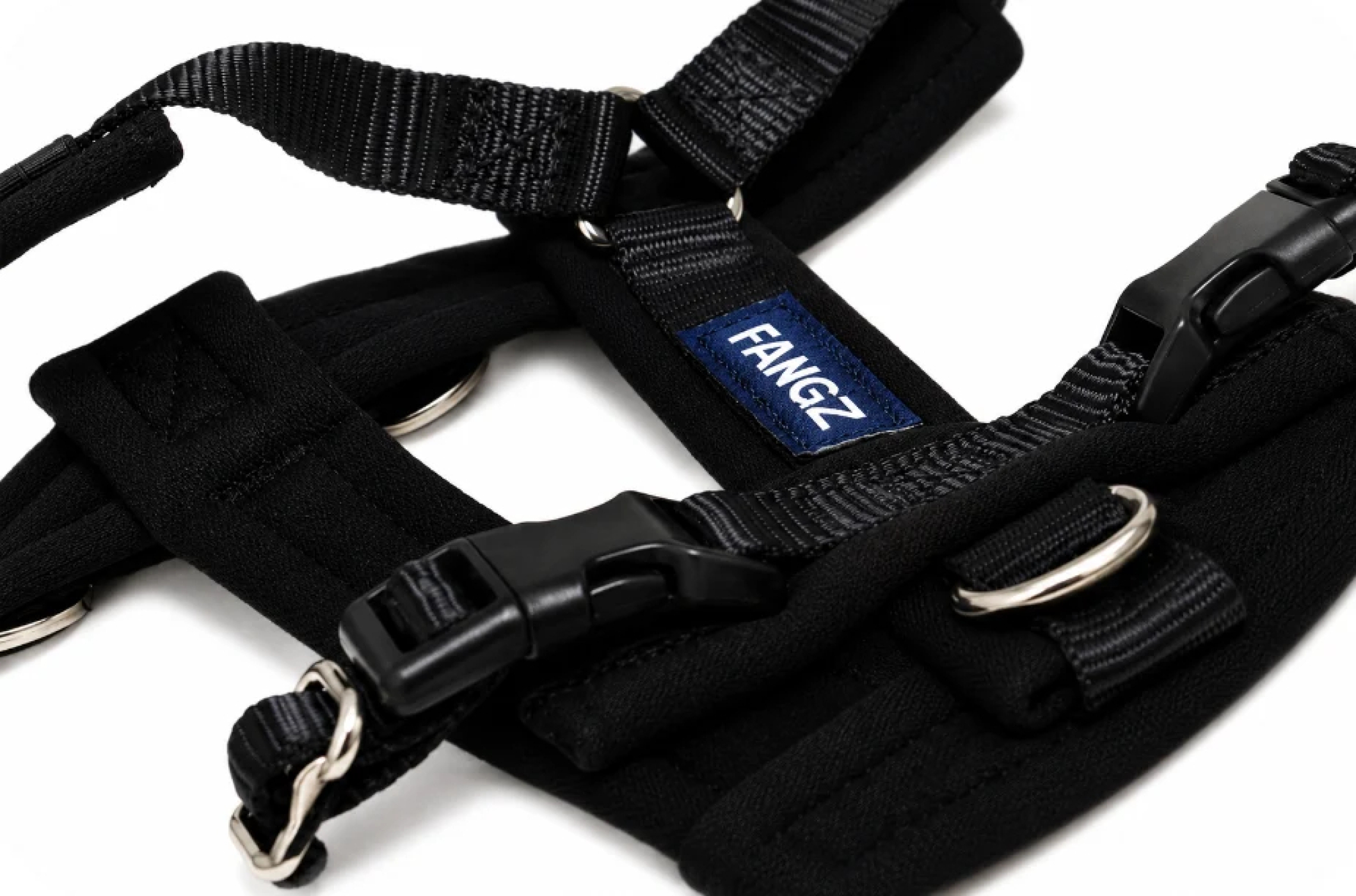Fangz Anti-trek Y-tuig Harnas voor Hond met Handsfree Riem – Zwart - XS - Afbeelding 3