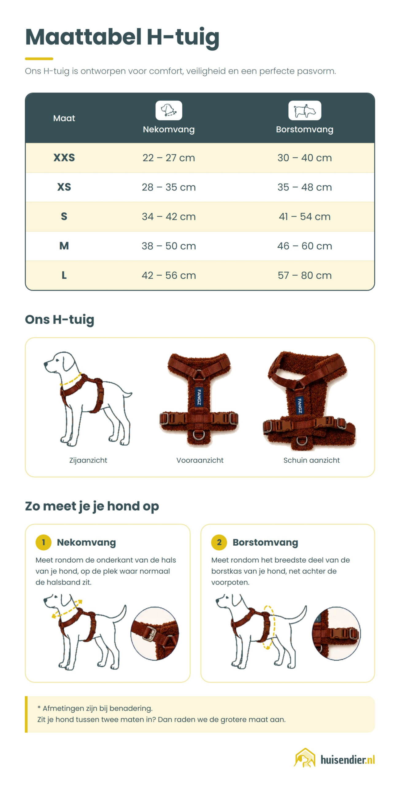 Fangz Anti-trek Y-tuig Harnas voor Hond met Handsfree Riem – Zwart - XS - Afbeelding 4