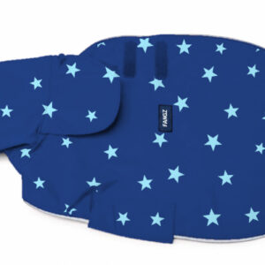 Fangz Regenjas voor Hond – Blauw met Sterren - maat L